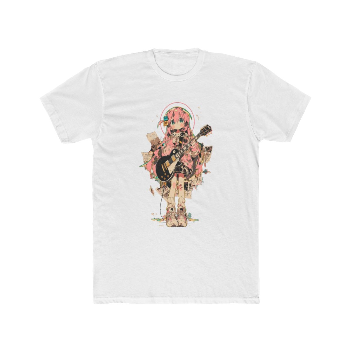 Hitori Gotoh with Guitar Bocchi the T Shirt | Bocchi the Rock! - Official T-Shirts merchandise