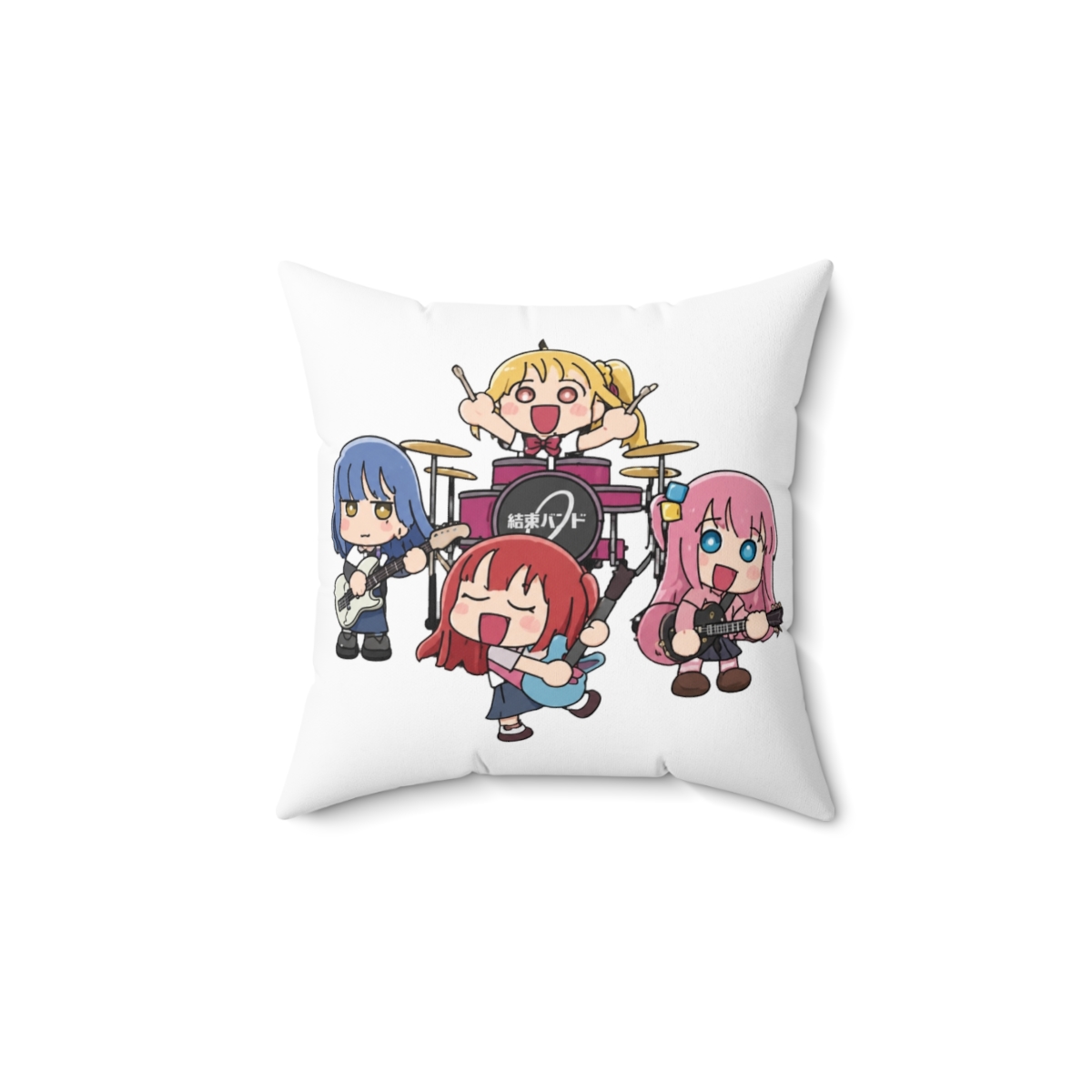 Bocchi The Rock Chibi Art Throw Pillow | Bocchi the Rock!