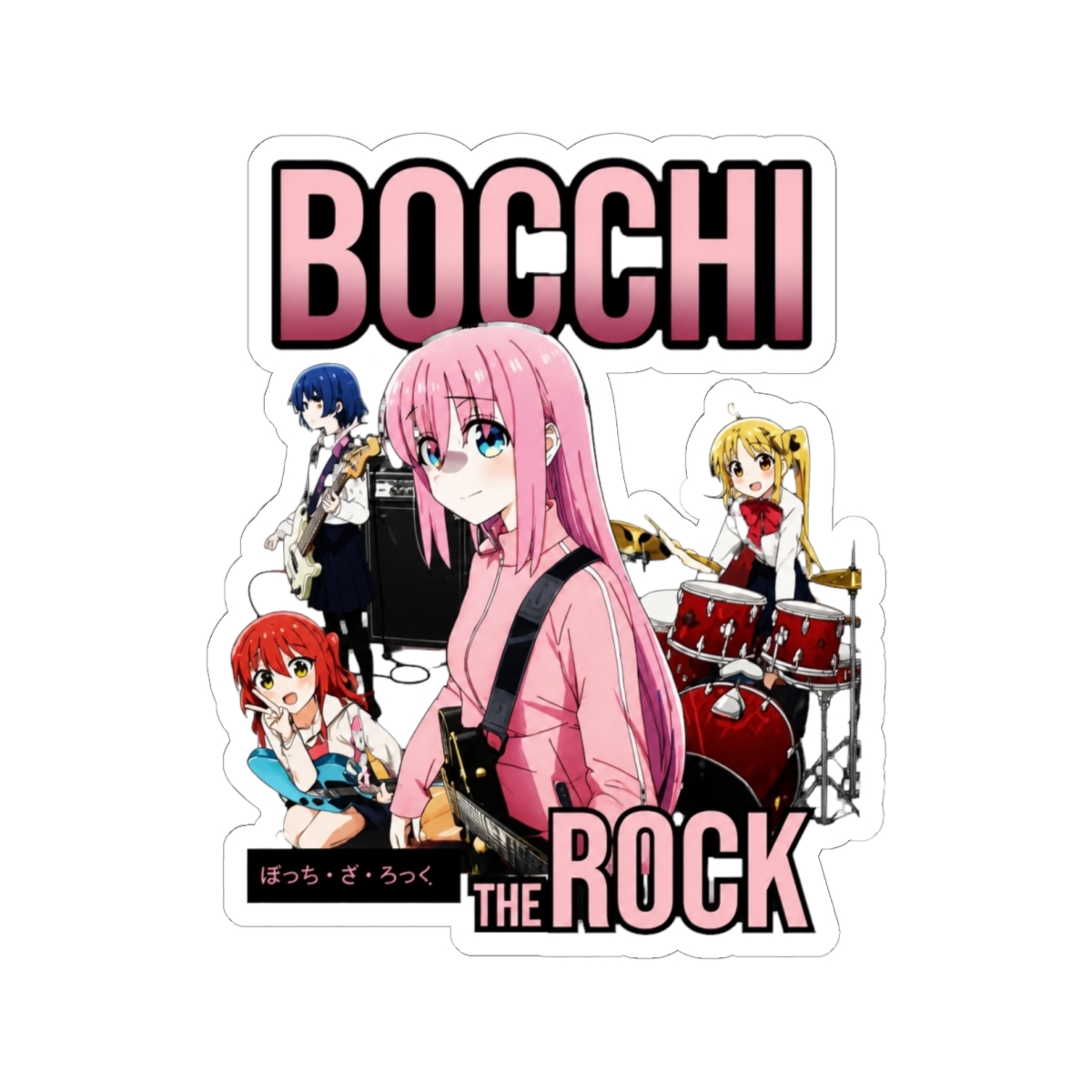 Bocchi The Rock Vintage Bootlag Sticker | Bocchi the Rock!