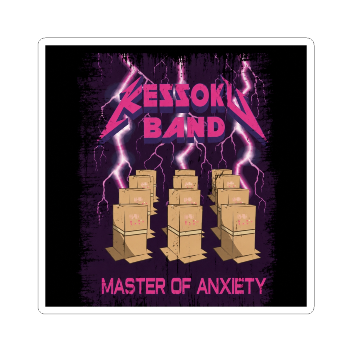 BOCCHI THE ROCK!: KESSOKU BAND MASTER OF ANXIETY (GRUNGE STYLE) Sticker
