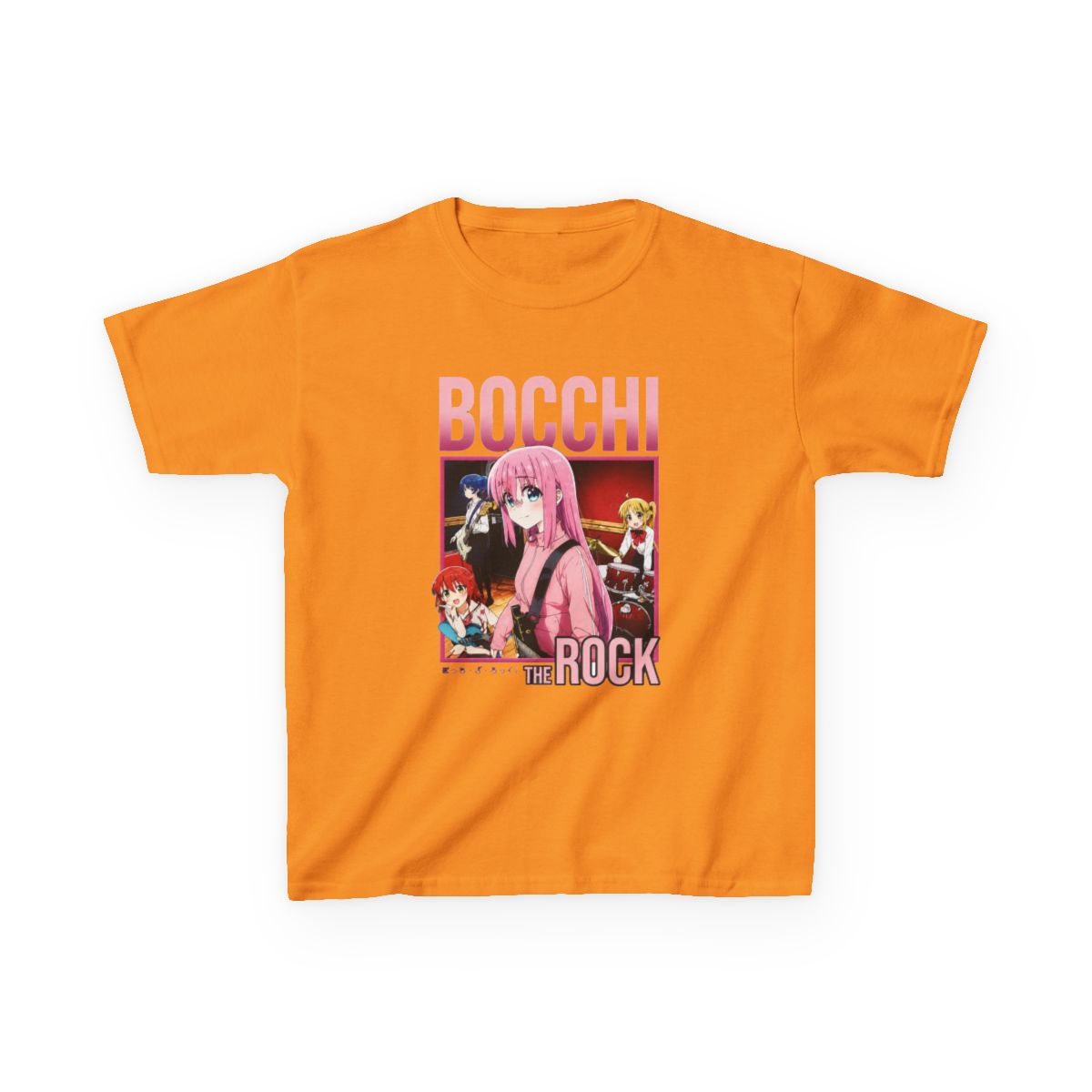 Bocchi The Rock Vintage Bootlag Kids T-Shirt | Bocchi the Rock! - alternate angle 4, merchandise