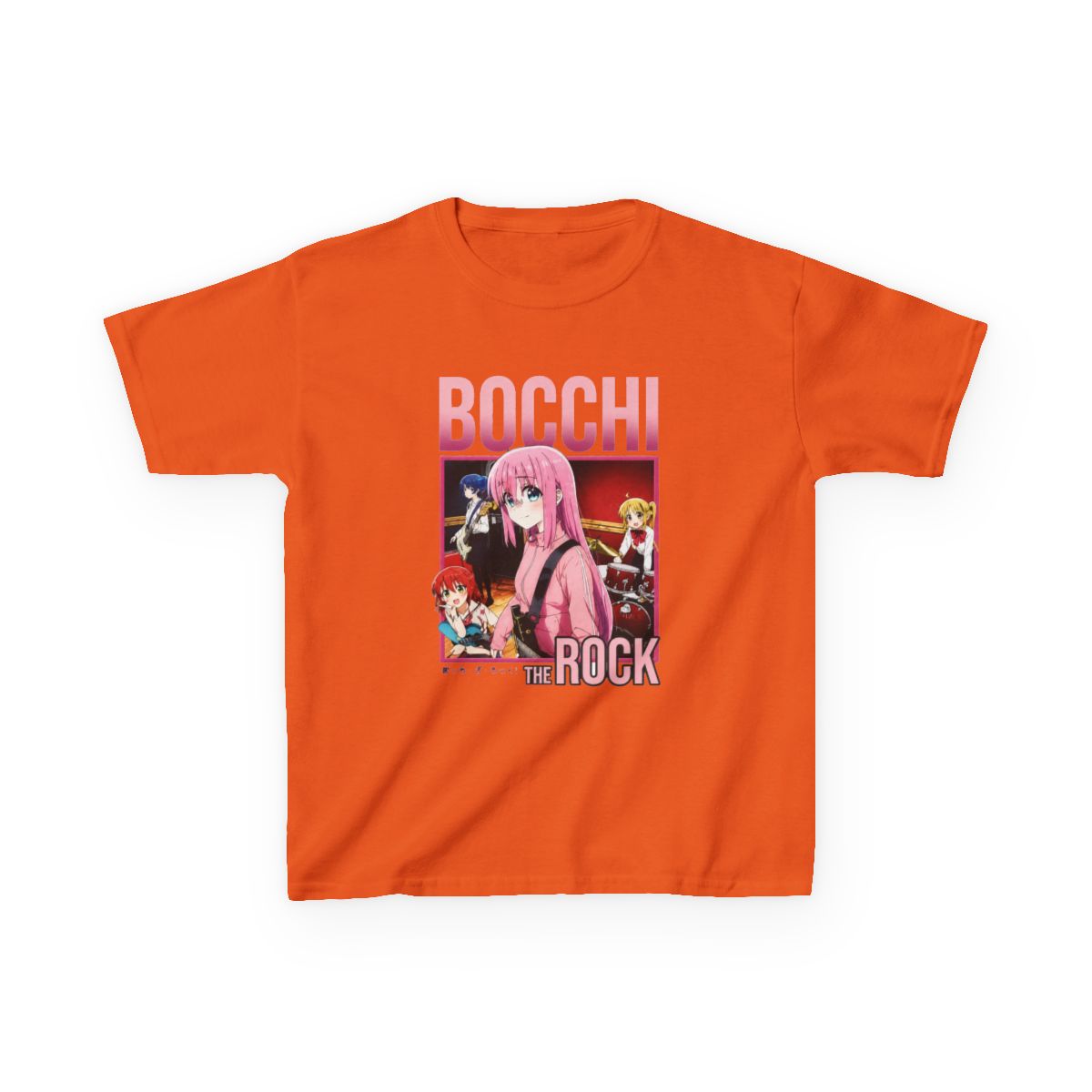 Bocchi The Rock Vintage Bootlag Kids T-Shirt | Bocchi the Rock! - alternate angle 5, merchandise